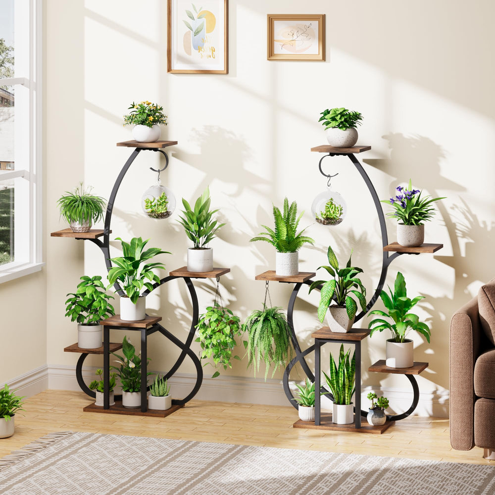 LATIBELL gancho superior con maceta colgante mostrando versatilidad de uso