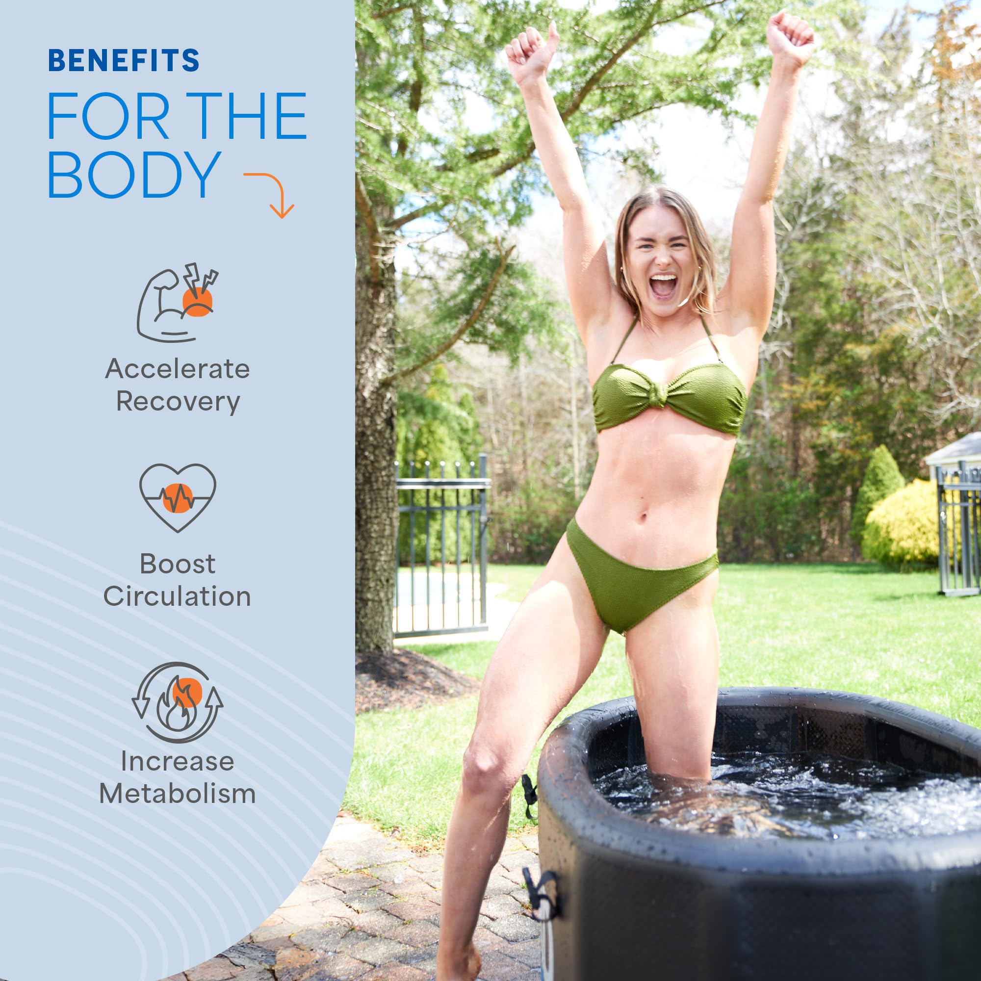 LifePro tapa inflable con hebillas que conserva frío y limpieza del agua
