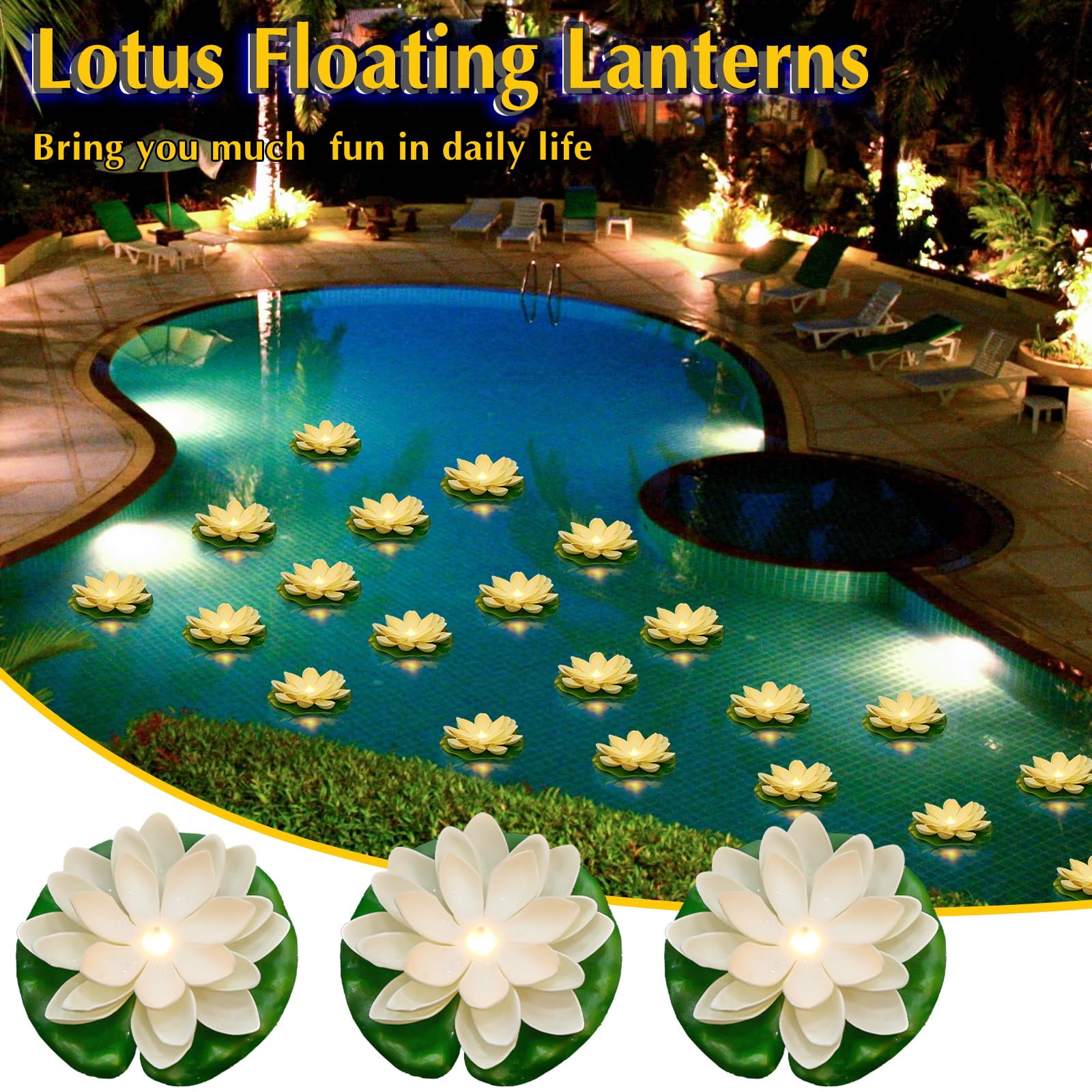 Liliful luces loto en boda al aire libre, ambiente romántico y práctico