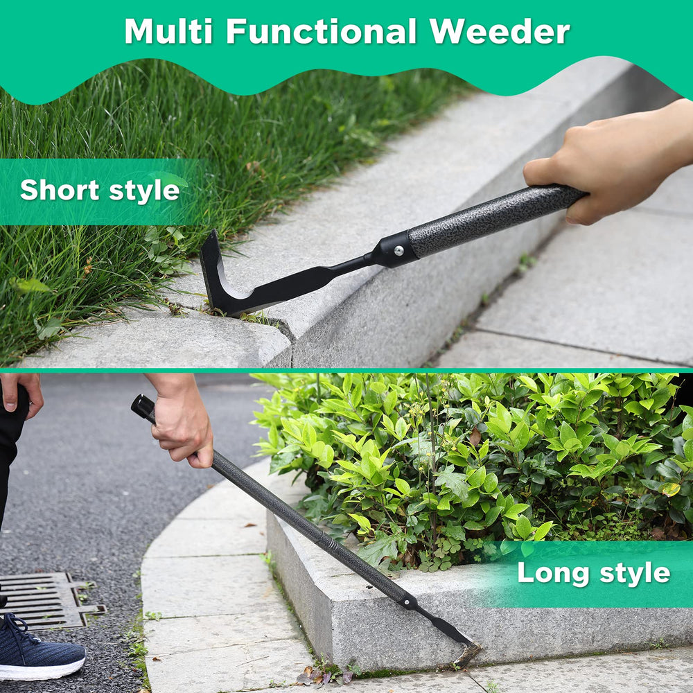 Lilyvane mango extensible mostrado en secciones, ajuste ergonómico para evitar agacharse