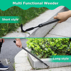 Lilyvane mango extensible mostrado en secciones, ajuste ergonómico para evitar agacharse