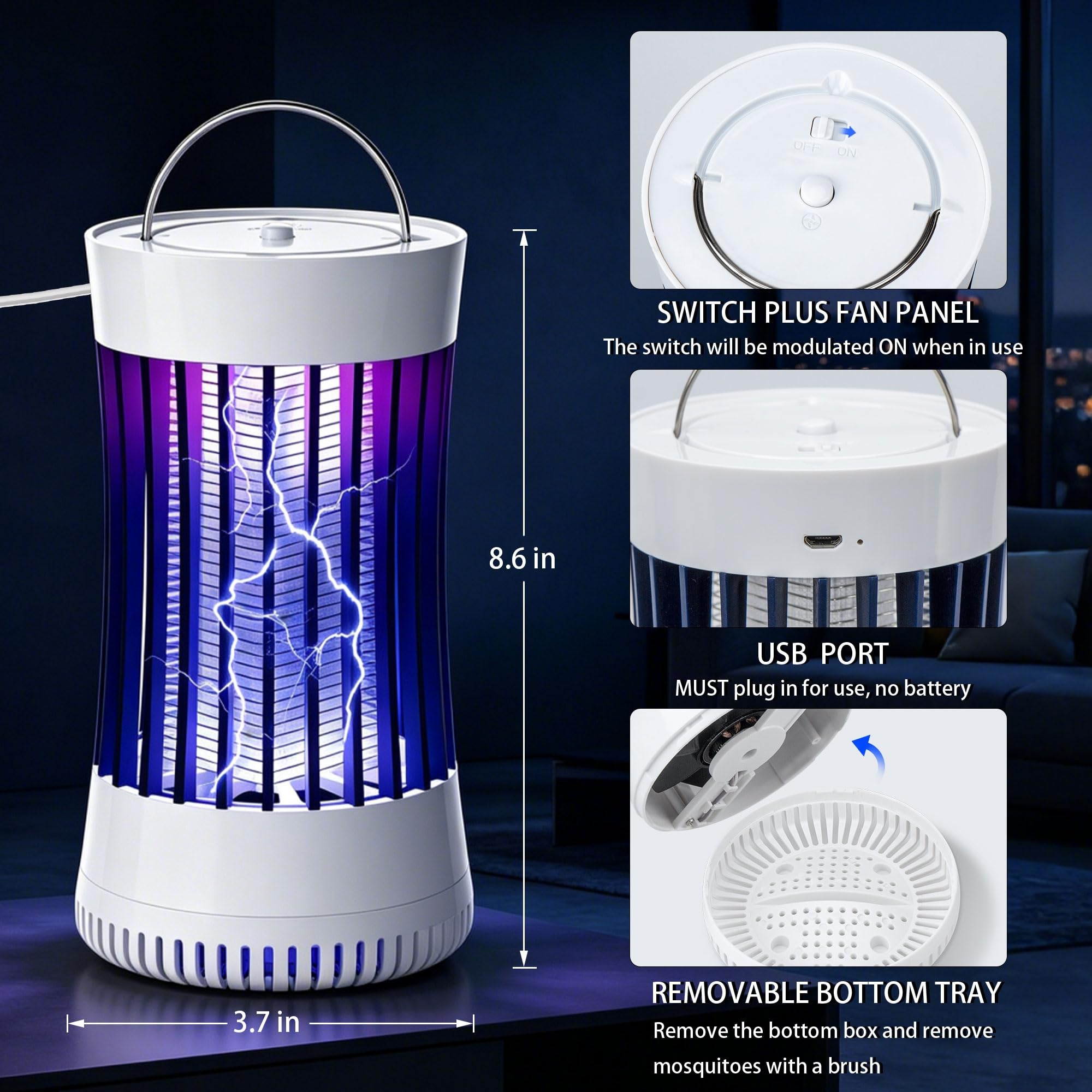Lulu Home primer plano de la rejilla protectora que evita contacto y aumenta seguridad