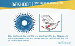 MAKHOON disco instalado en limpiafondos en uso beneficiando limpieza
