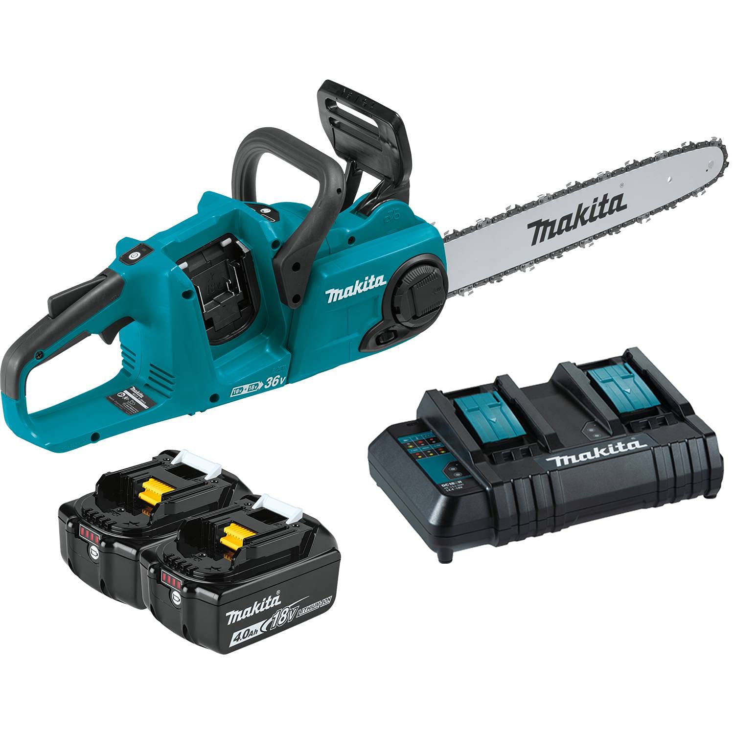 Makita XCU04CM vista frontal mostrando diseño y ergonomía para mayor control