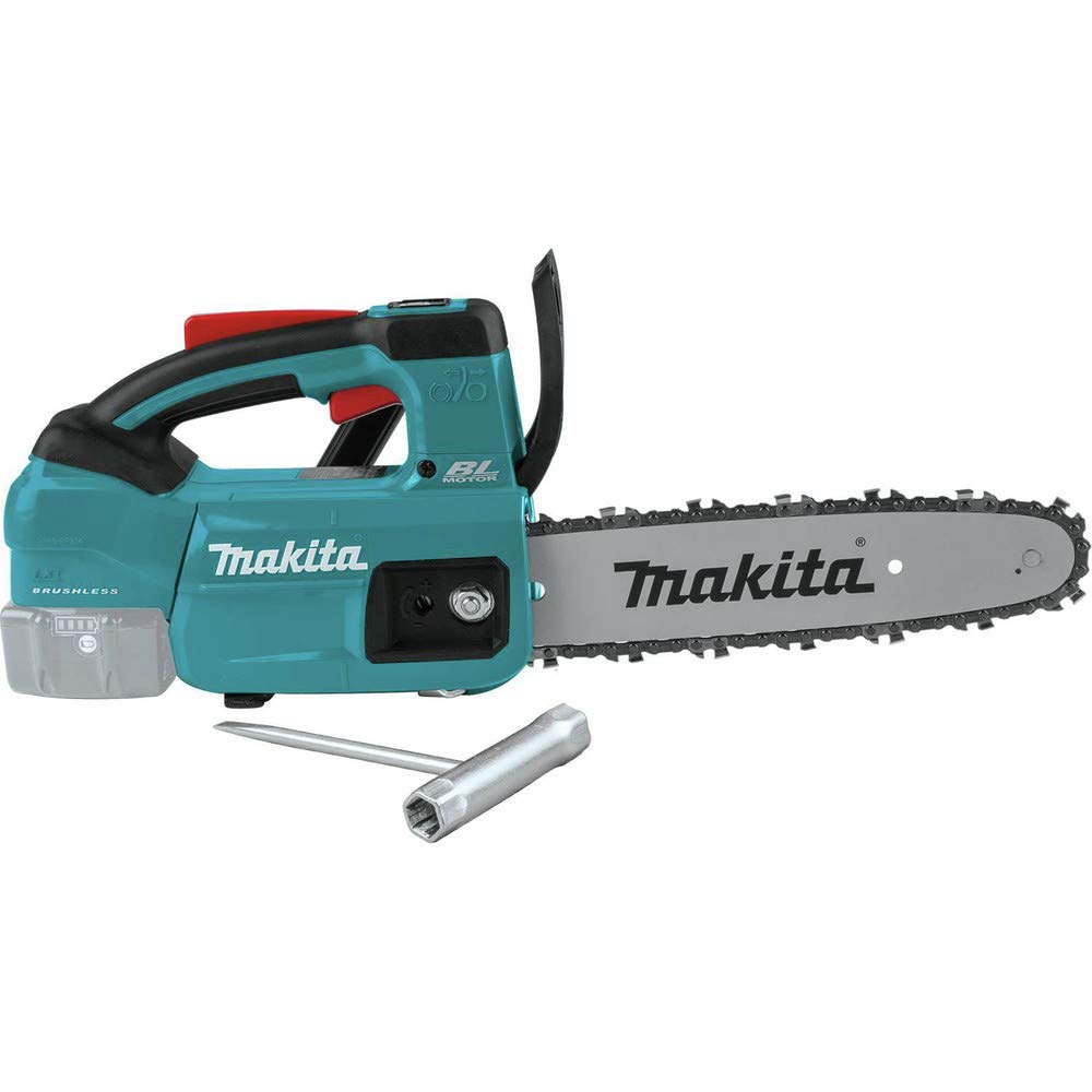 Makita XCU06Z vista lateral del mango superior para maniobras seguras