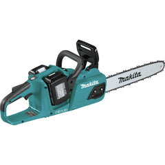 Makita XCU07PT detalle de la cadena y barra de 14 pulgadas para cortes precisos