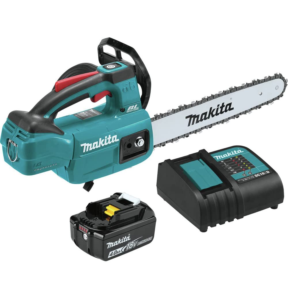Makita vista frontal del kit con estuche y guía para transporte eficiente