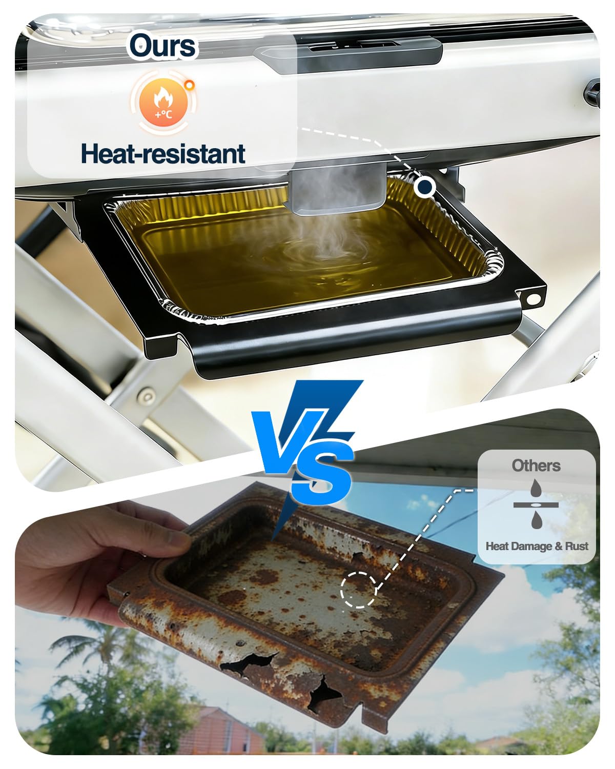 Matchwaves bandeja con forro de silicona compatible para limpieza sin residuos