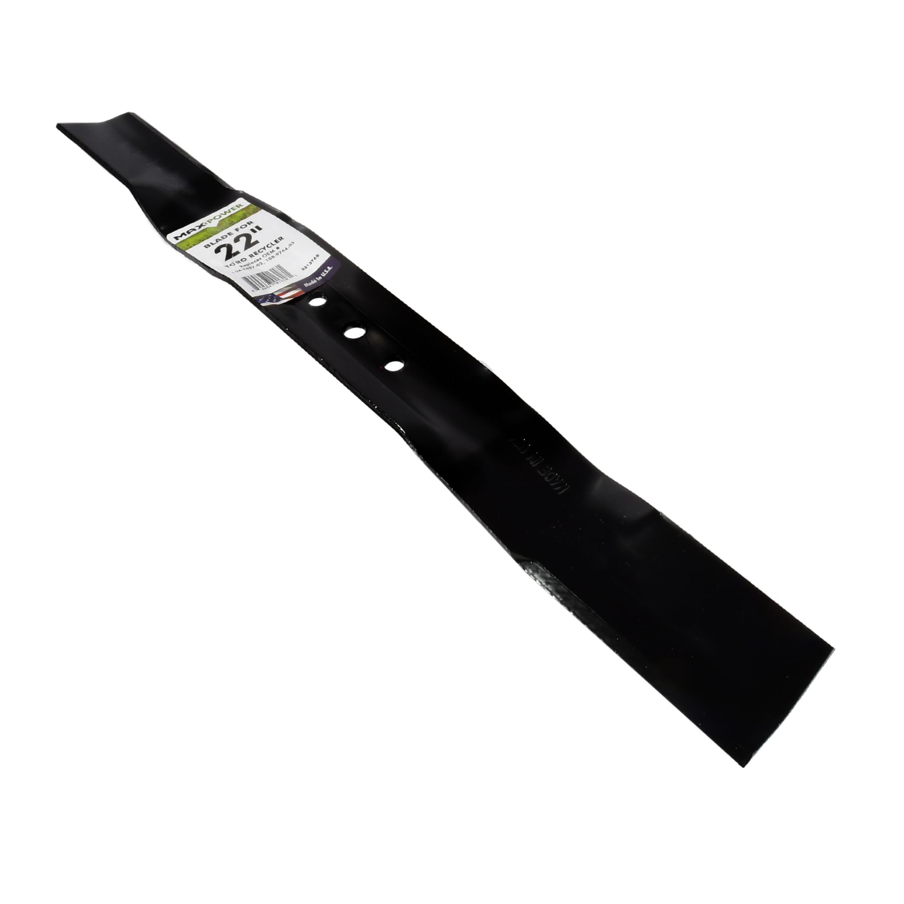Comparación de tamaño MaxPower junto a regla para verificar longitud