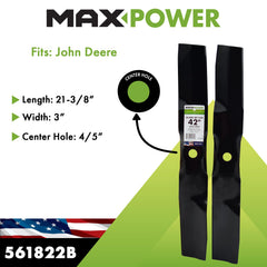 Maxpower borde afilado detalle que mejora el corte del césped