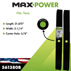 Maxpower detalle del filo afilado de fábrica que mejora cortes limpios