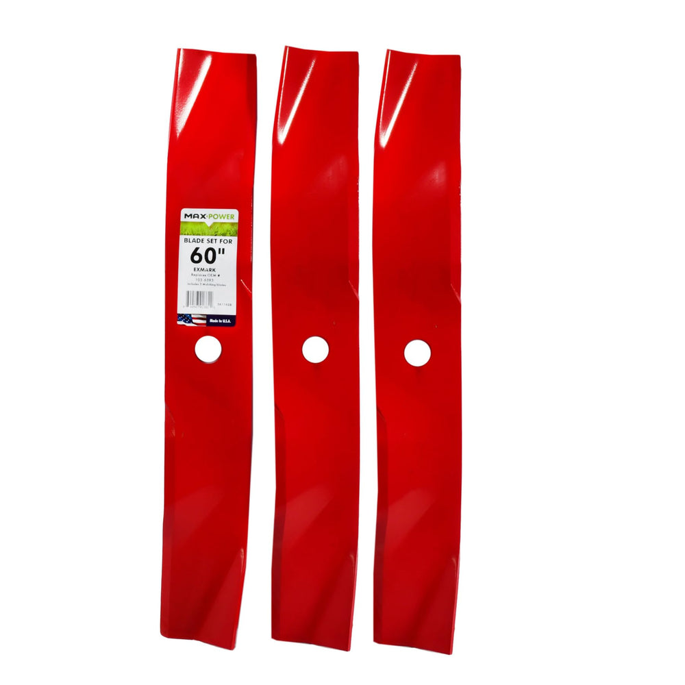MaxPower paquete frontal con tres cuchillas mulching, calidad y ajuste OEM