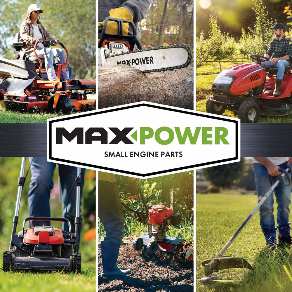 Maxpower detalle del orificio central de 5/8 pulg., garantiza compatibilidad de montaje segura