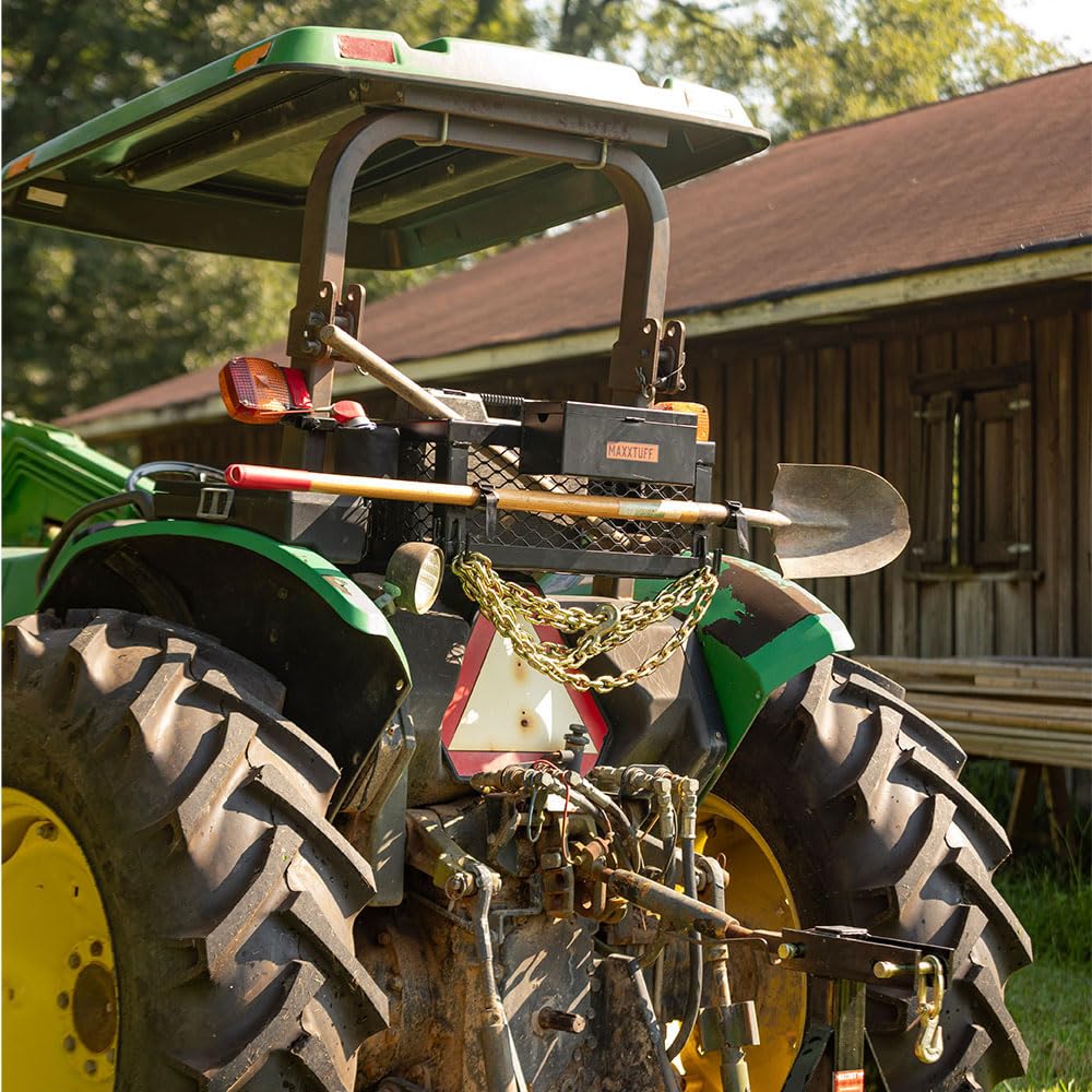 MAXXTUFF instalado en tractor zero-turn demostrando compatibilidad práctica