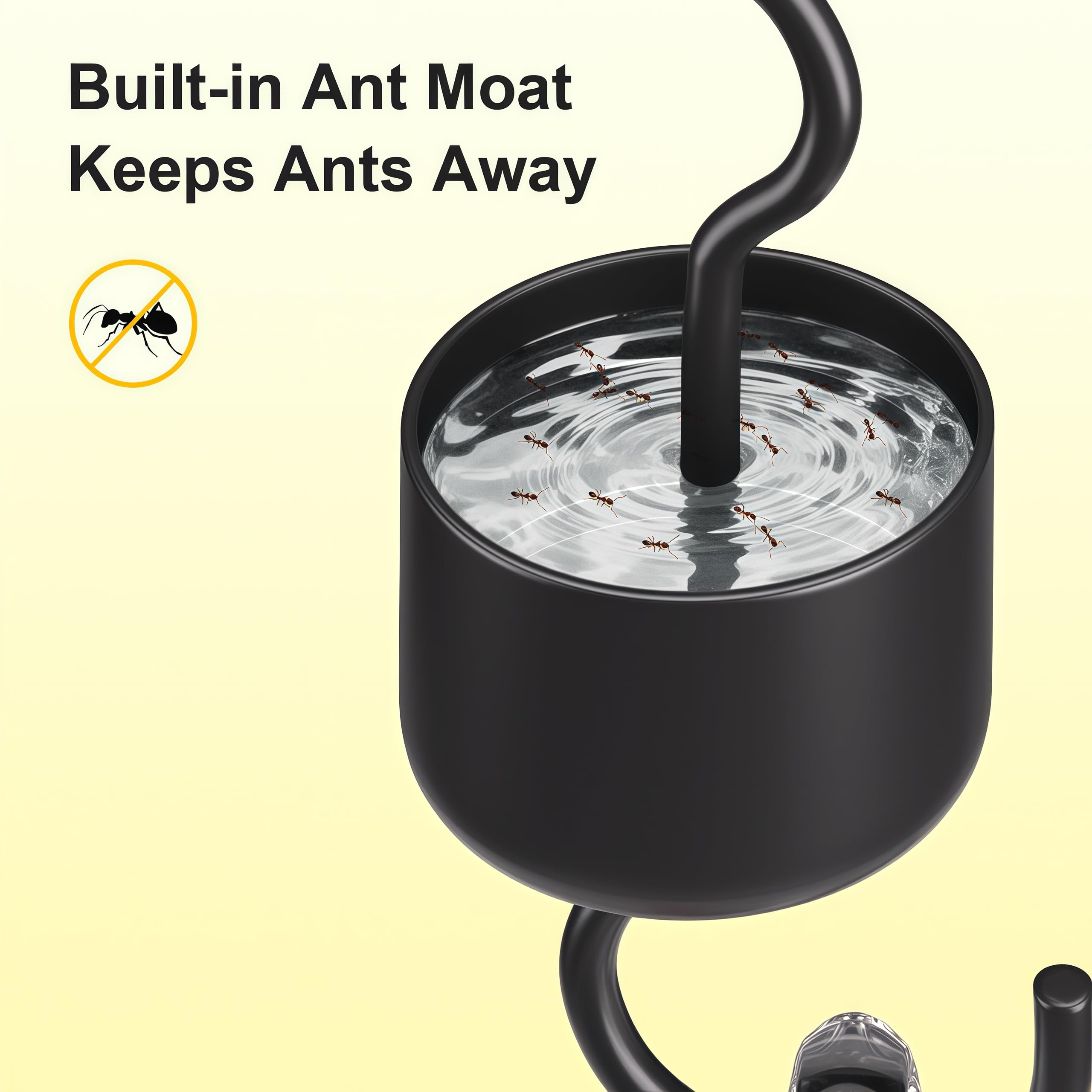 Minikey gancho con antimoat que impide hormigas y plagas