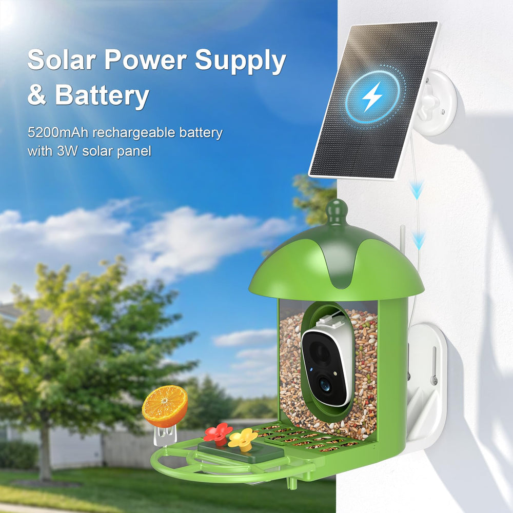 Minikey panel solar superior alimentando la batería para vigilancia continua