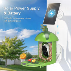 Minikey panel solar superior alimentando la batería para vigilancia continua