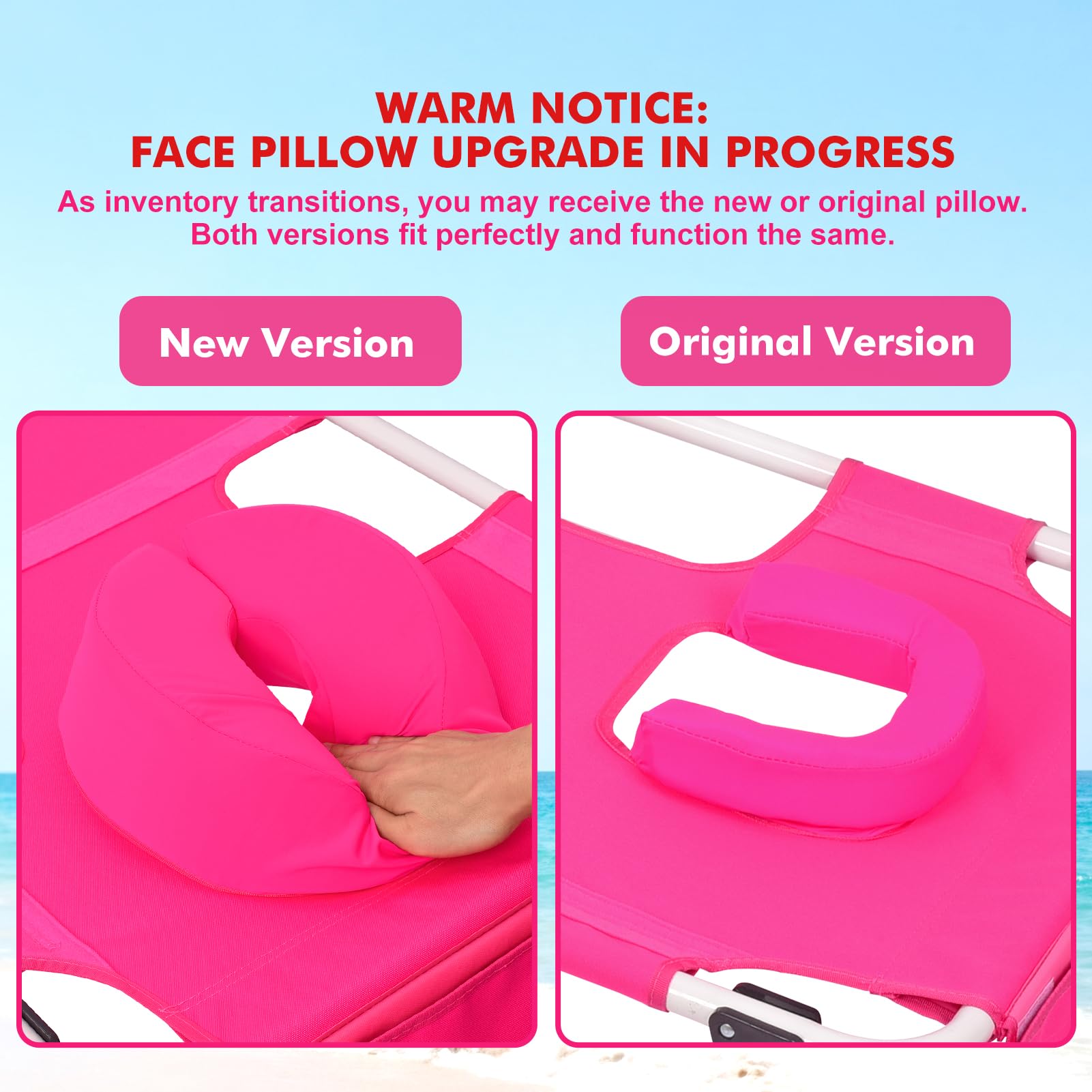Minndudu almohada facial acolchada y funda desmontable para mayor confort