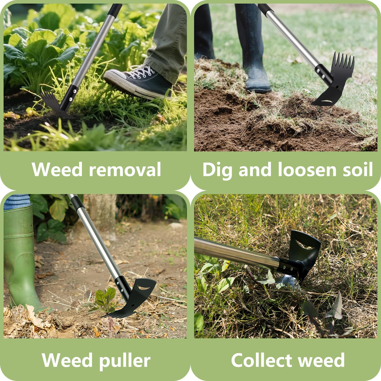 Mitclear cabeza compacta entre plantas para deshierbe preciso