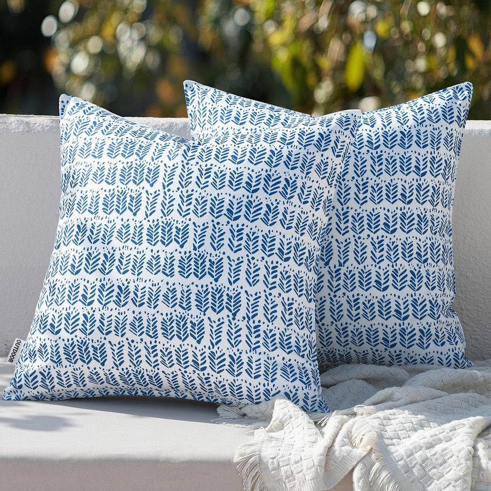 MIULEE cojín lumbar frontal mostrando color azul real y diseño resistente