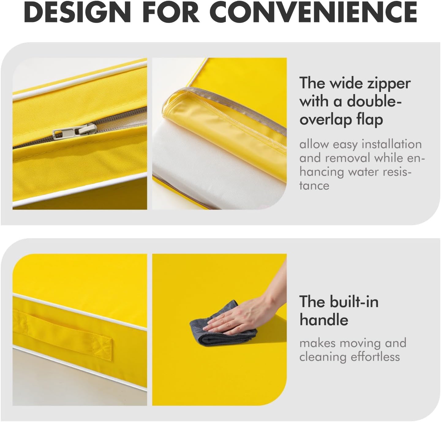 MIULEE conjunto en patio moderno, aporta color y durabilidad al espacio