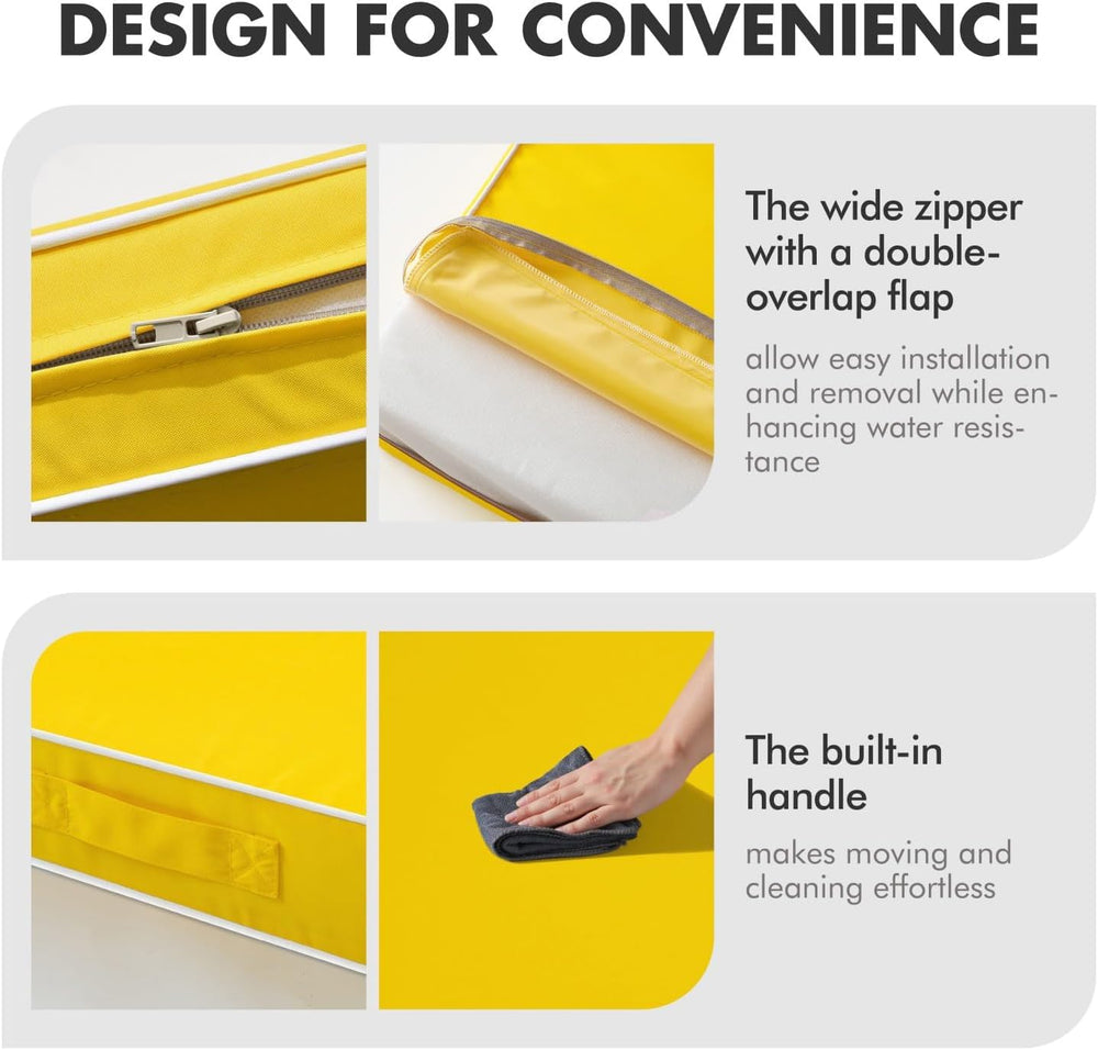 MIULEE conjunto en patio moderno, aporta color y durabilidad al espacio