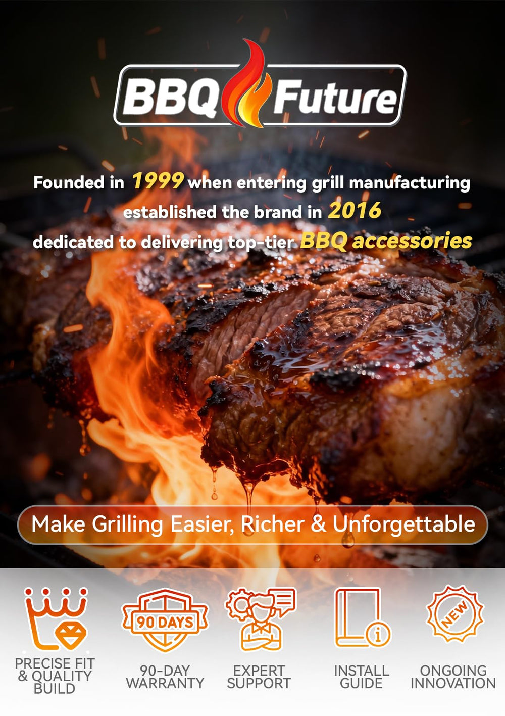 MixRBBQ escena de parrilla encendida con comida y sabor ahumado