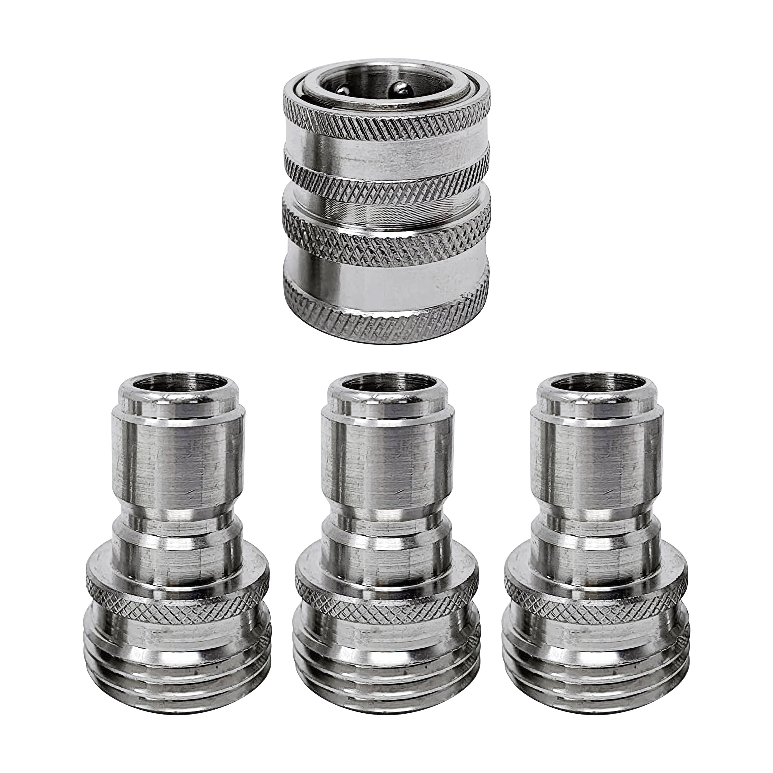 MTM Hydro vista frontal del kit adaptador para manguera, resistente y duradero