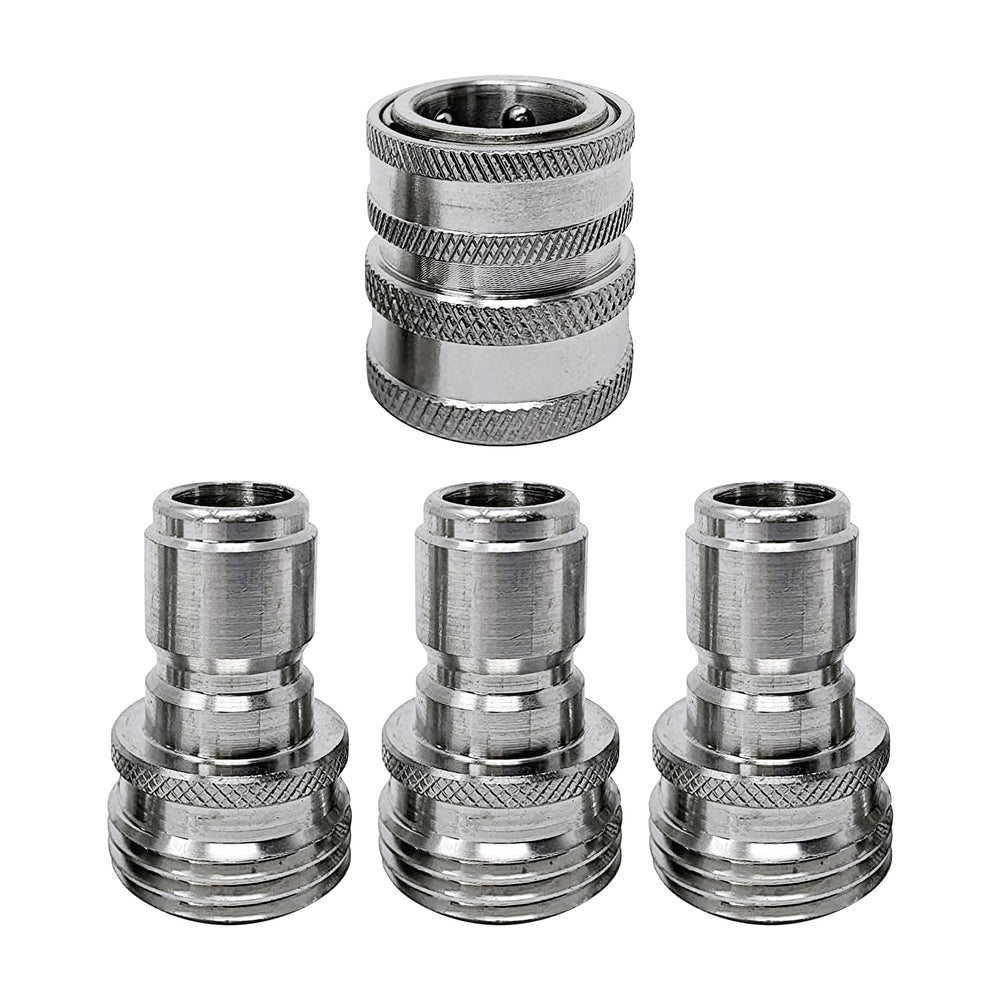 MTM Hydro vista frontal del kit adaptador para manguera, resistente y duradero