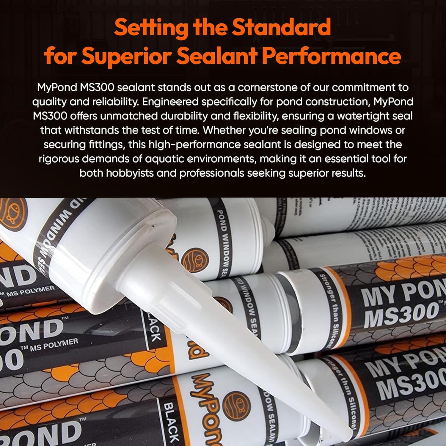 MyPond MS300 uso en superficie de concreto para reparación segura