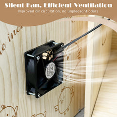 Nalwort ventilador silencioso y claraboya ajustable para mejor circulación
