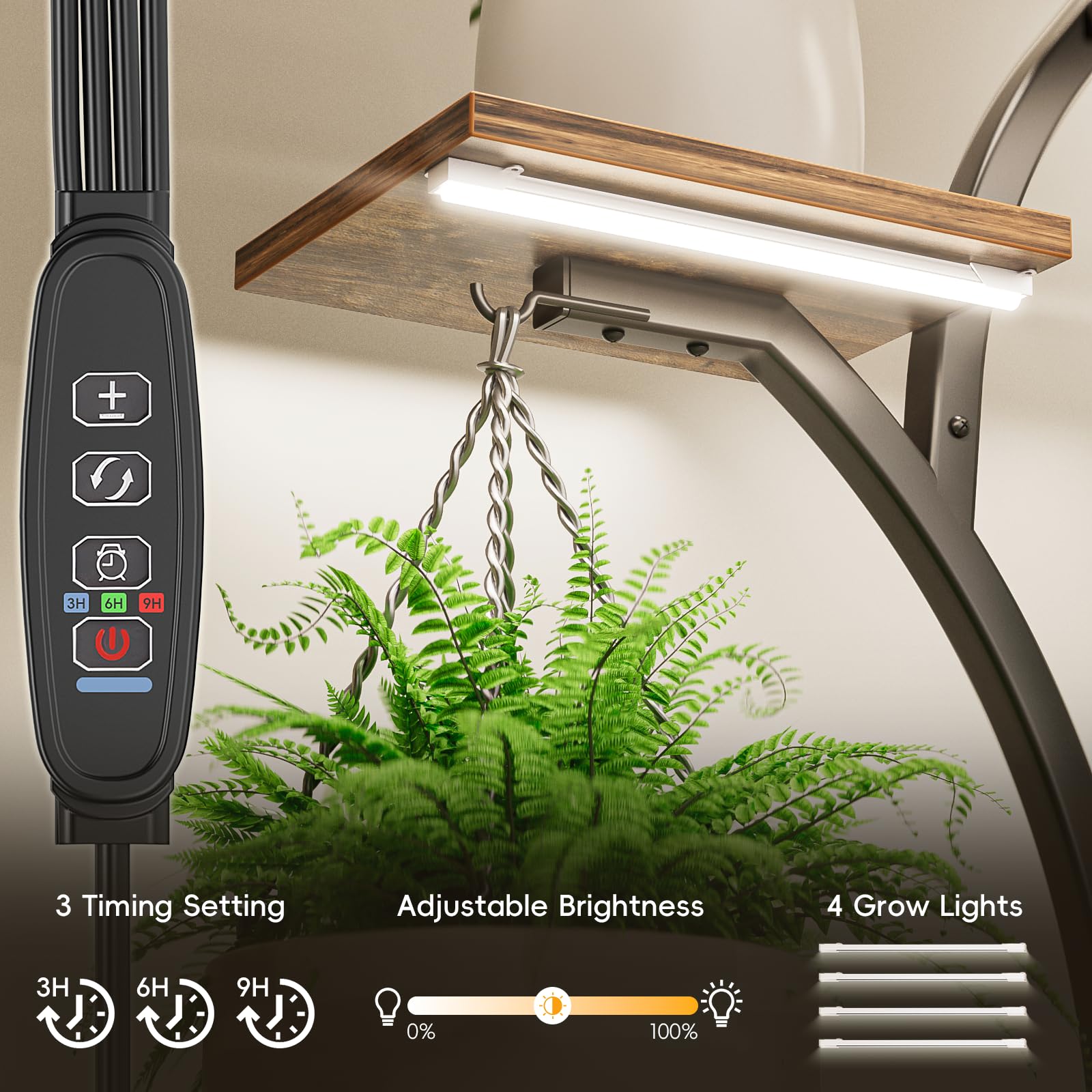 NEHAJUNXI estantería en uso en salón mejorando decoración y luz
