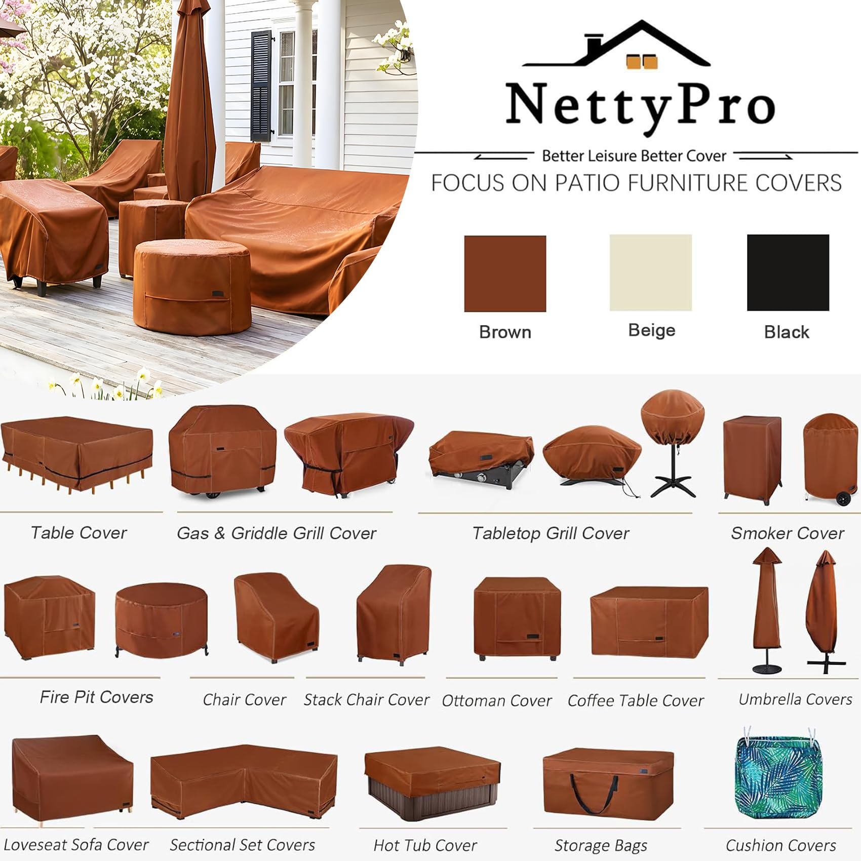 NettyPro en ambiente de jardín mostrando protección y aspecto estético