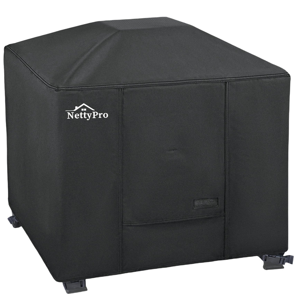 NettyPro vista frontal de la funda ajustada protegiendo un fire pit, protección completa