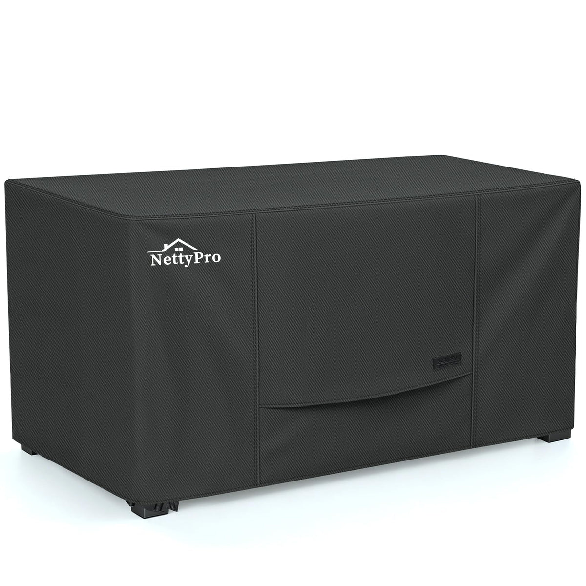 NettyPro vista frontal de la funda ajustada protegiendo un fogón rectangular, protección completa