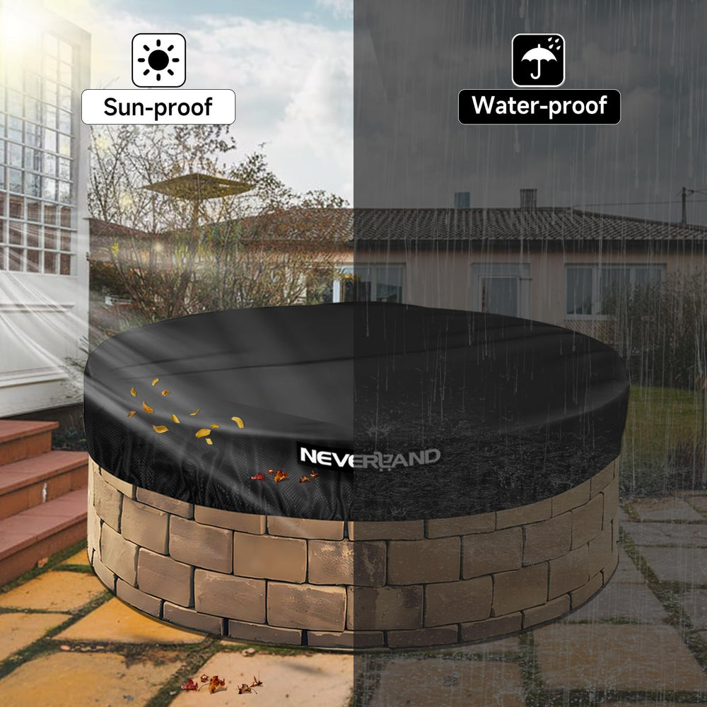 NEVERLAND funda repelente al agua limpiando gotas tras lluvia intensa