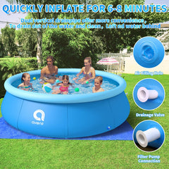 OLYMSOLD familia disfrutando la piscina en jardín beneficiando convivencia