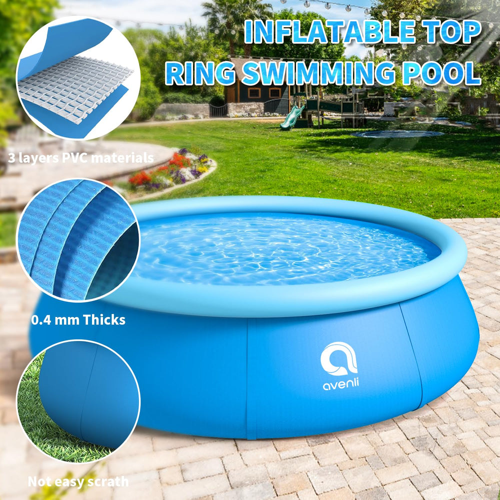 OLYMSOLD piscina plegada lista para almacenar y ahorrar espacio