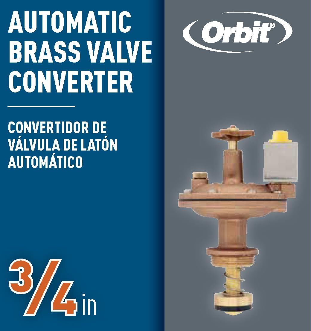 Orbit detalle del solenoide de 24 VAC, compatibilidad con controladores