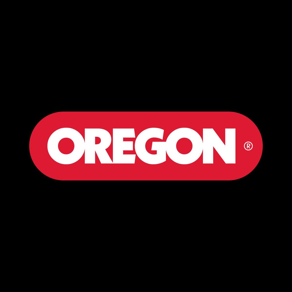 Oregon Gatorline etiqueta y especificaciones que resaltan compatibilidad y largo