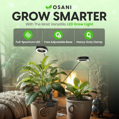 OSANI detalle de los 48 LEDs de espectro completo mostrando variedad de colores