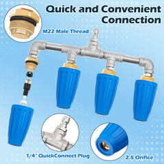 Otoolling acople rápido 1/4" conectado a manguera para cambios sencillos y seguros