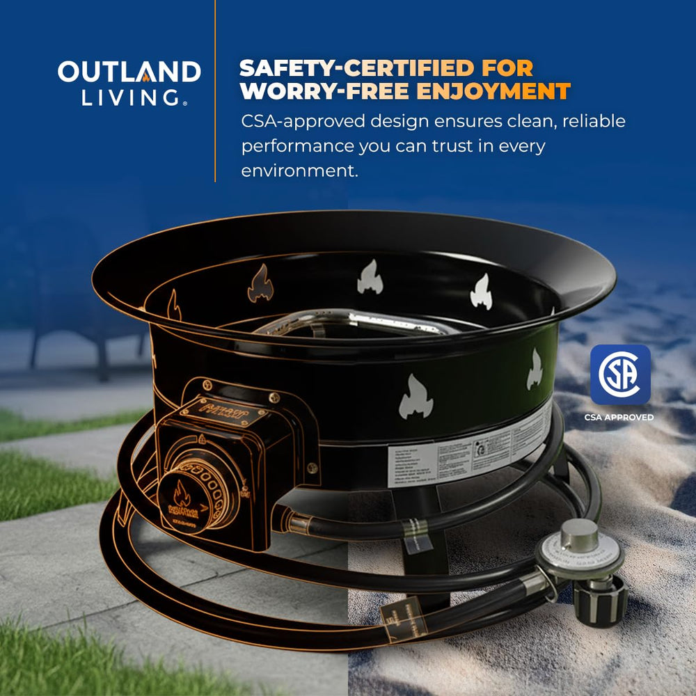 Outland Living etiqueta CSA que garantiza estándares de seguridad reconocidos