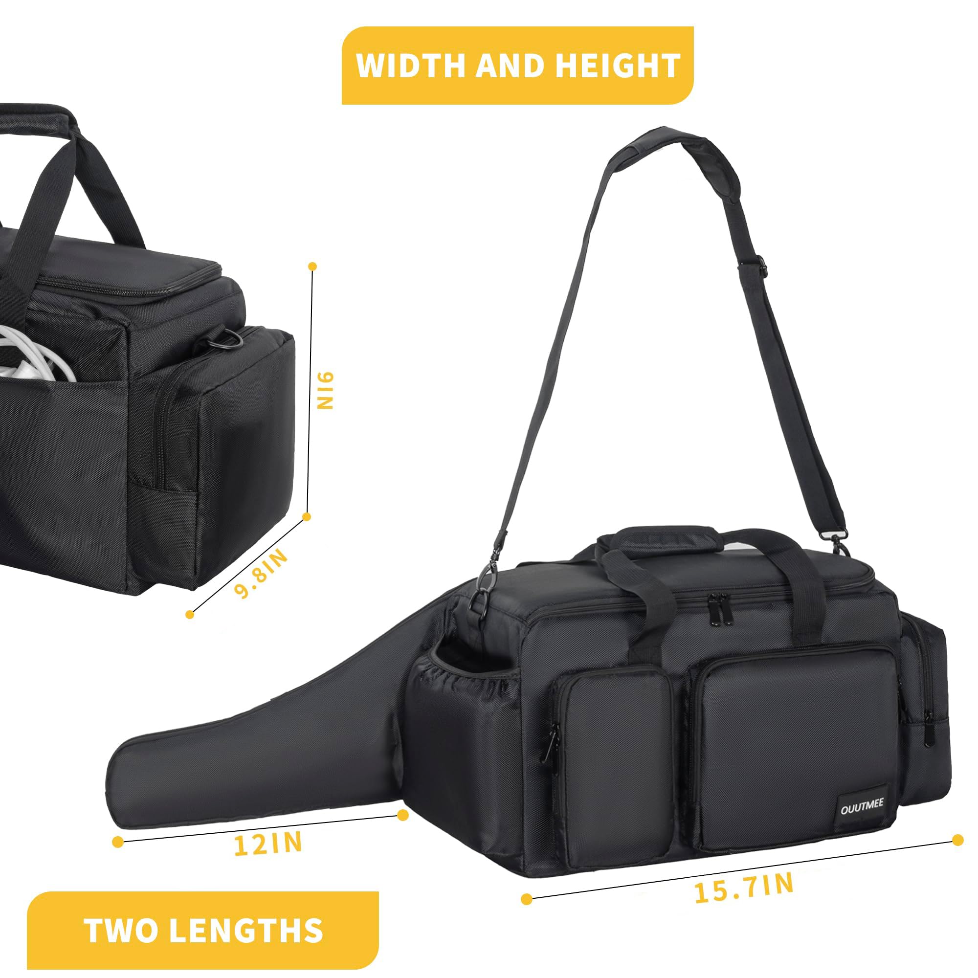 OUUTMEE funda en uso dentro de una camioneta lista para el trabajo