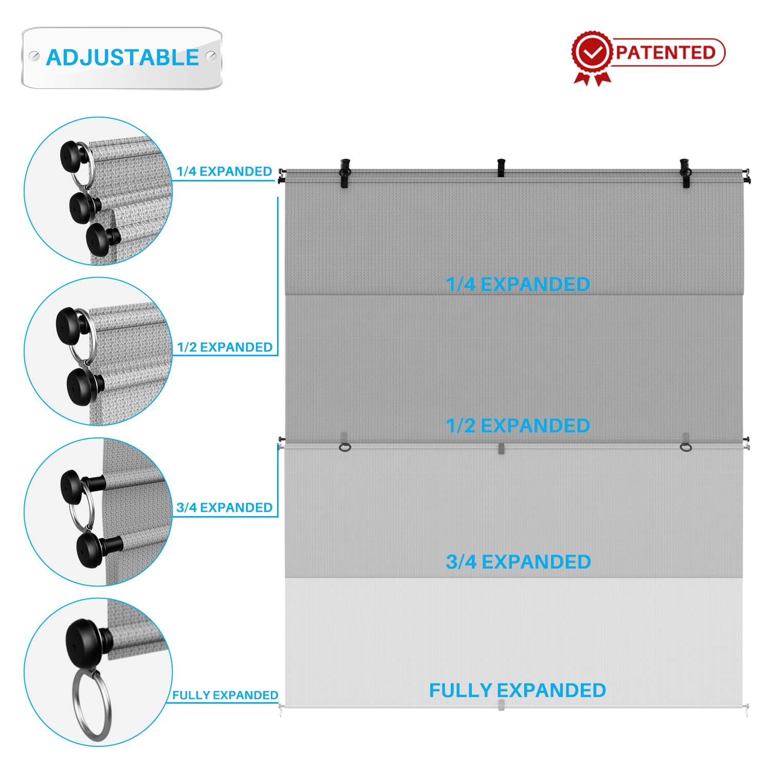 Patio comparación de tamaño para ver proporción en espacio