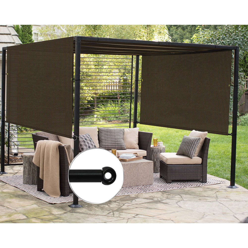 Patio Paradise vista frontal de la cubierta, sombra amplia y protección