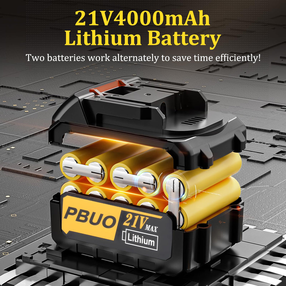 PBUO accesorios del kit con baterías y protección para trabajo continuo