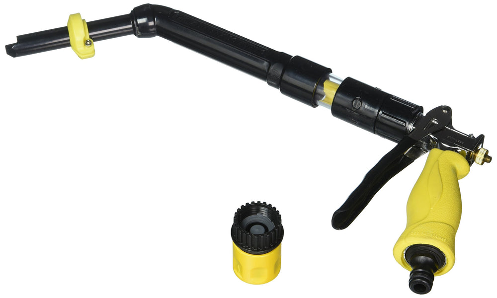 Philadelphia Scientific GUN-X vista frontal conectada a manguera, llenado preciso y sin goteo