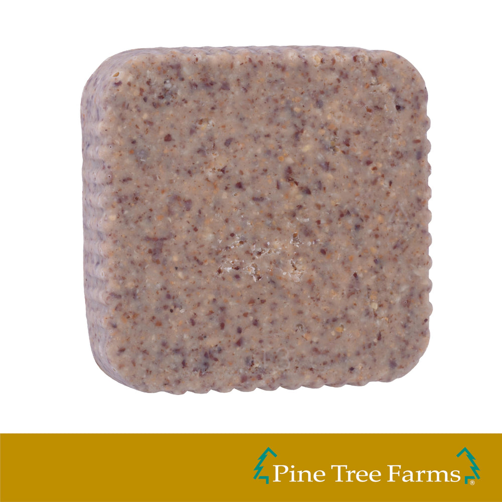 Pine Tree Farms ingredientes ilustrados resaltando sebo y cacahuate