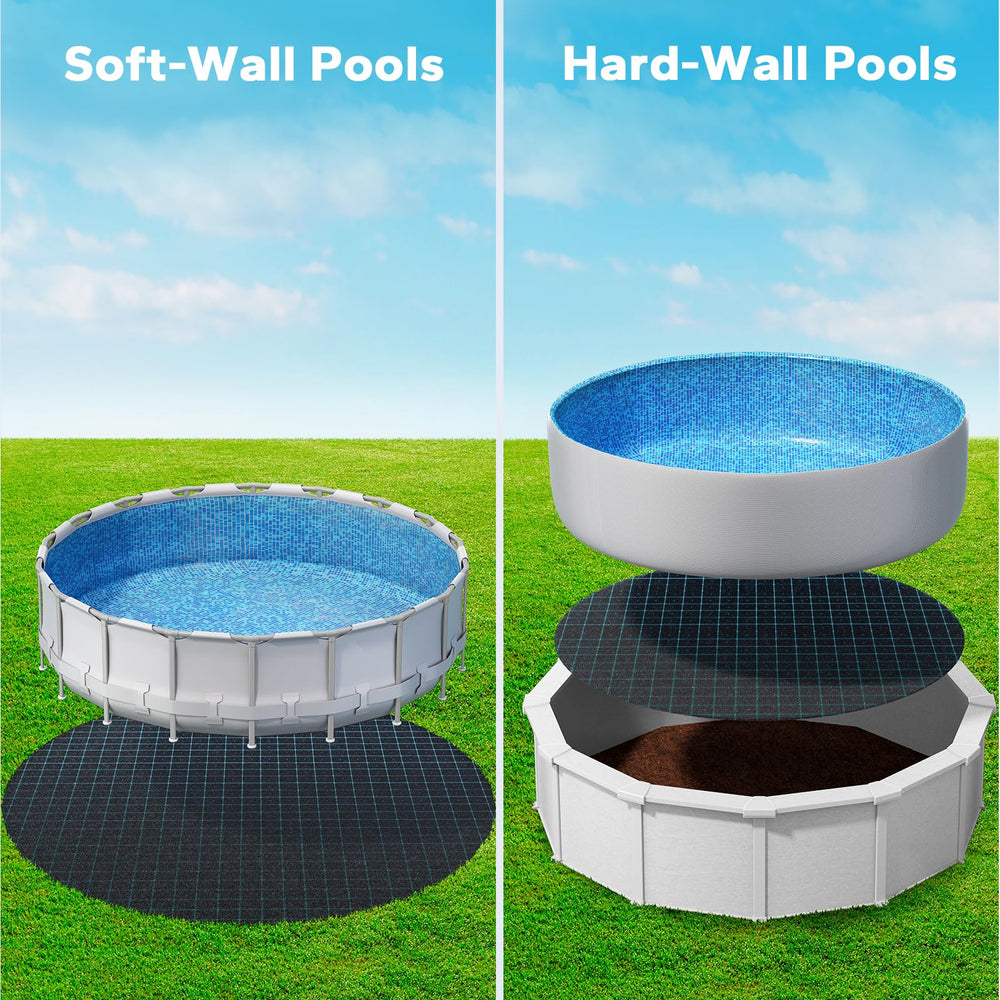 POOLHACKER borde sin costuras en primer plano que ofrece superficie plana